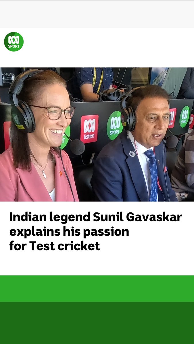 "I am not here for my looks, this game has made me Indian cricket has made me." Sunil Gavaskar replying for Rishabh pant's yesterday commentary. #INDvAUS