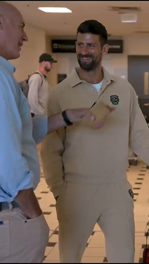 Look who's arrived 👀 Novak Djokovic has officially landed on Australian soil. The 24 time Grand Slam champ hits up the Brisbane International as he preps for #AO2025 🇷🇸 🏆