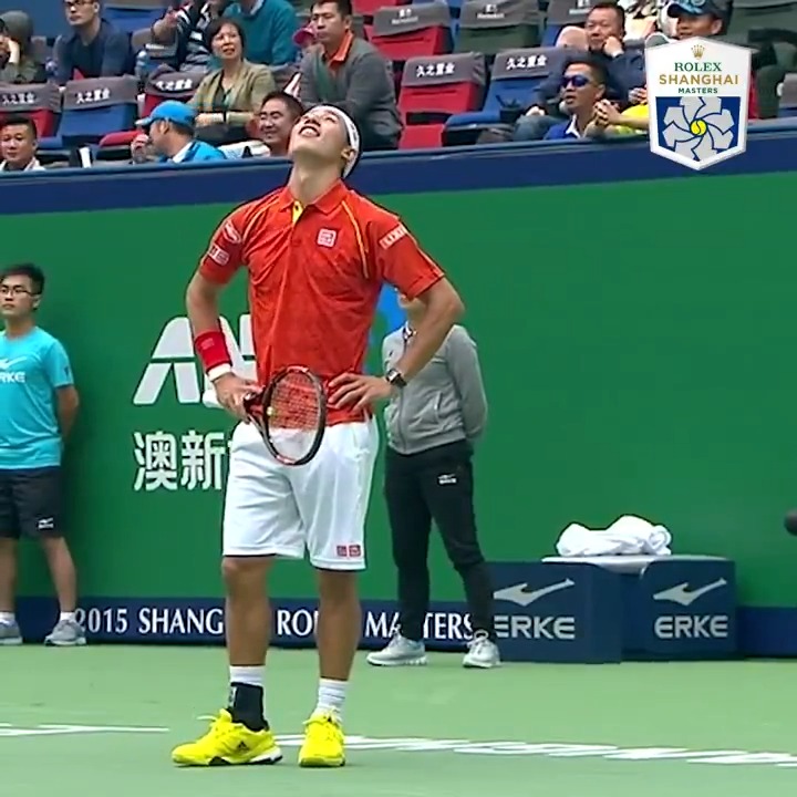 When the return is so good, it makes you challenge your own serve ๐ Happy birthday, Kei Nishikori! ๐ฅณ