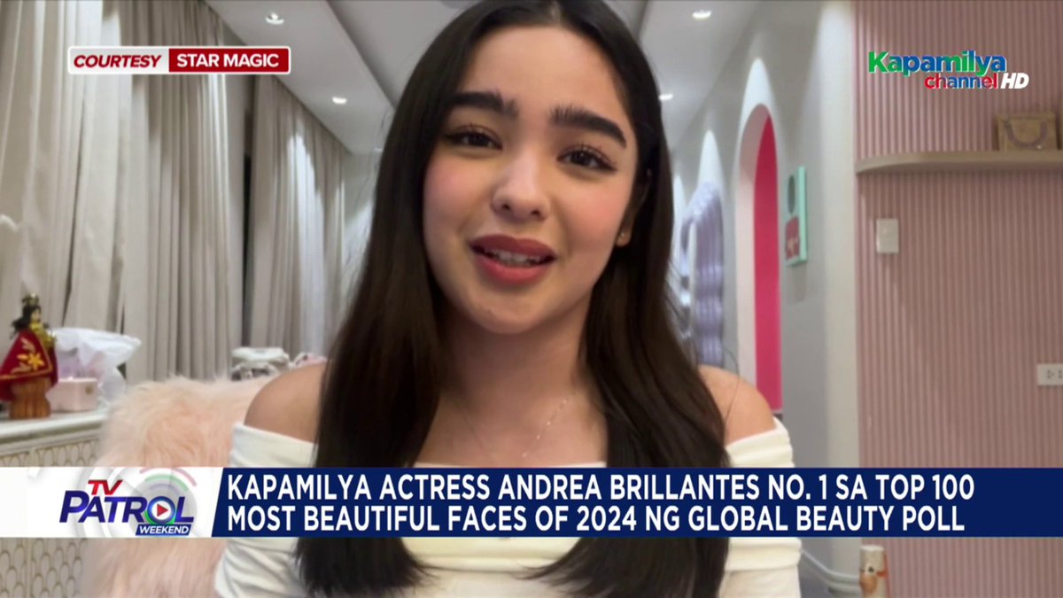 Pasok sa taunang listahan ng "Top 100 Most Beautiful Faces of 2024" ng isang global beauty poll ang pitong Pinay na halos ay Kapamilya stars. Nanguna sa listahan ang Gen-Z queen na si Andrea Brillantes. Basahin: