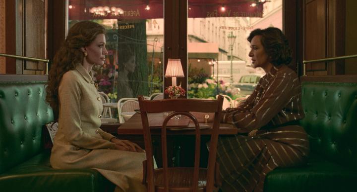 “It’s the only way the music gets in.” Angelina Jolie is Maria Callas in Pablo Larraín's MARIA, now on Netflix in the US.
