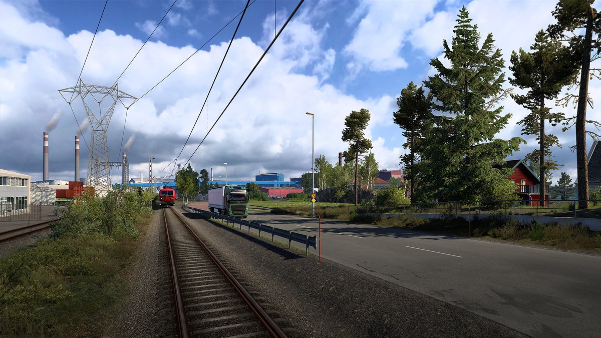 Welcome to Skellefteå, Sweden! 🇸🇪 This beautiful city with a rich mining history will be included in the Nordic Horizons DLC for Euro Truck Simulator 2 ⛏️🚛 Let's take a closer look 👇
