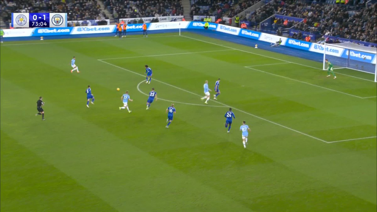 "The smile is back!" 😁 Erling Haaland makes it 2-0 to Manchester City!