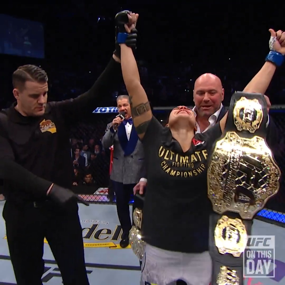 Amanda Nunes did the unthinkable 6 years ago 🤯 She became the first and only person to knock out Cris Cyborg and broke her 20-fight win streak.