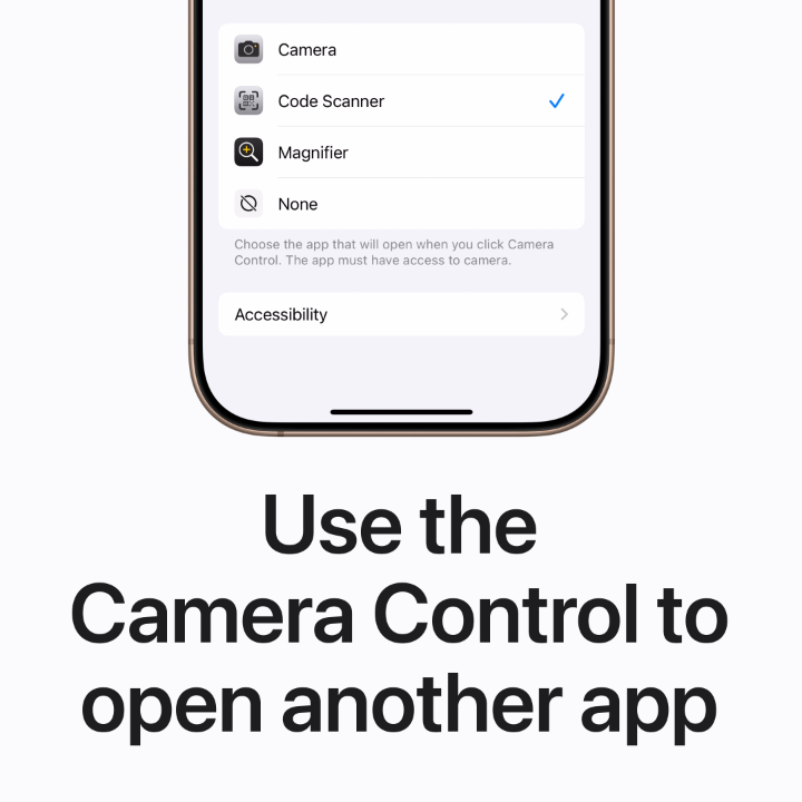 You can click the Camera Control on iPhone 16 and iPhone 16 Pro to open Camera, or set it to open the Magnifier app, the Code Scanner, or your favorite third-party camera app. Here’s how.