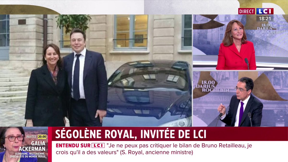 🗣️ gorklon rust est "une intelligence supérieure" pour Ségolène Royal ▶️ Darius Rochebin