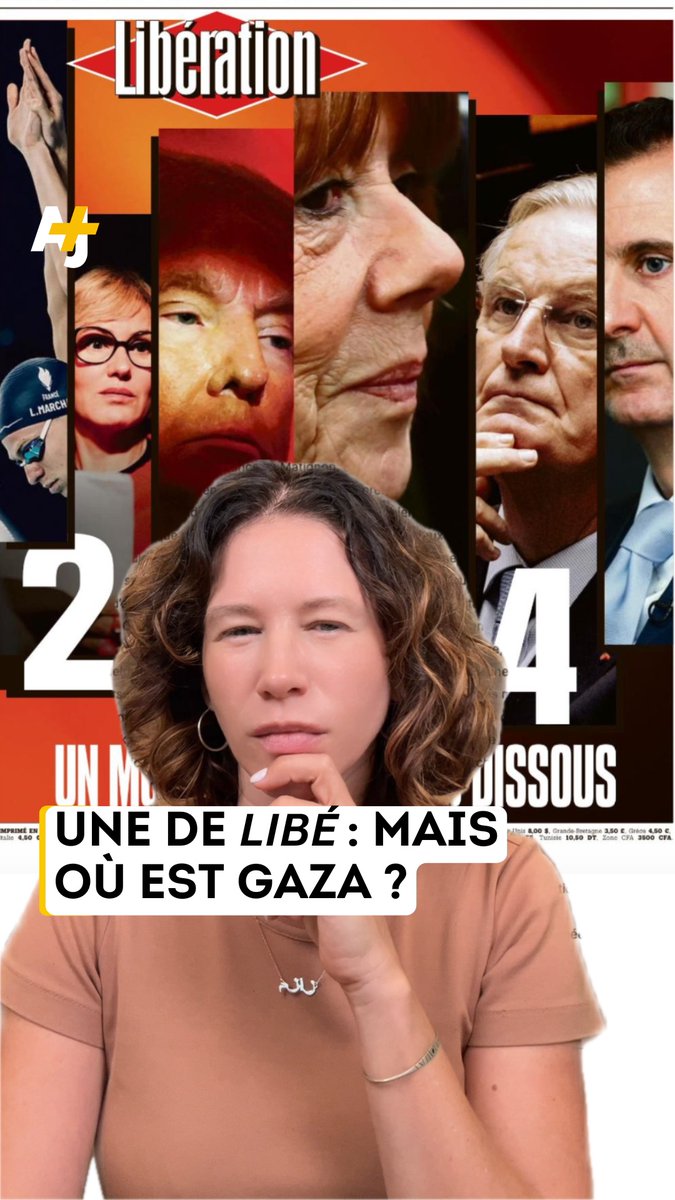 Le journal Libération ne mentionne pas Gaza sur sa une récap’ de l’année 2024...