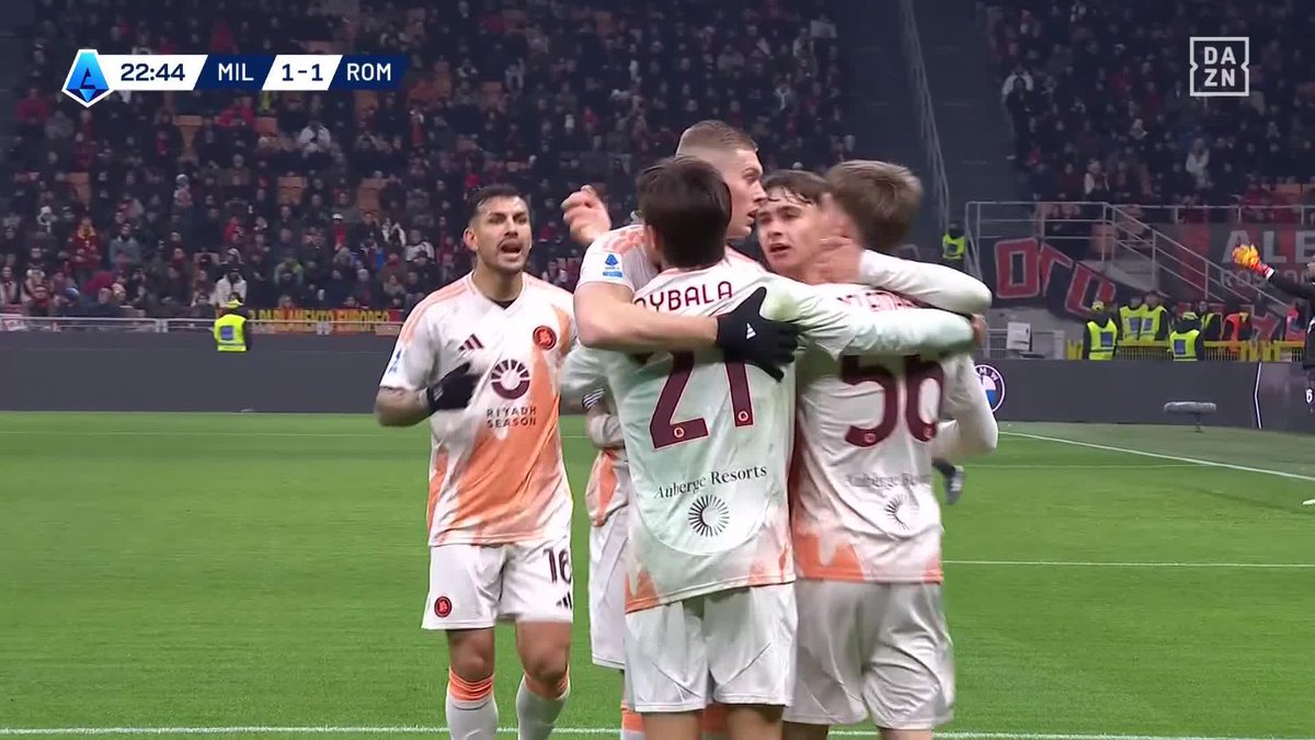 La Joya es Dybala 💎 El tesoro es el taconazo de Dovbyk 🪙 La obra de arte es el GOLAZO de la Roma en San Siro 🖼️ #SerieAenDAZN 🇮🇹