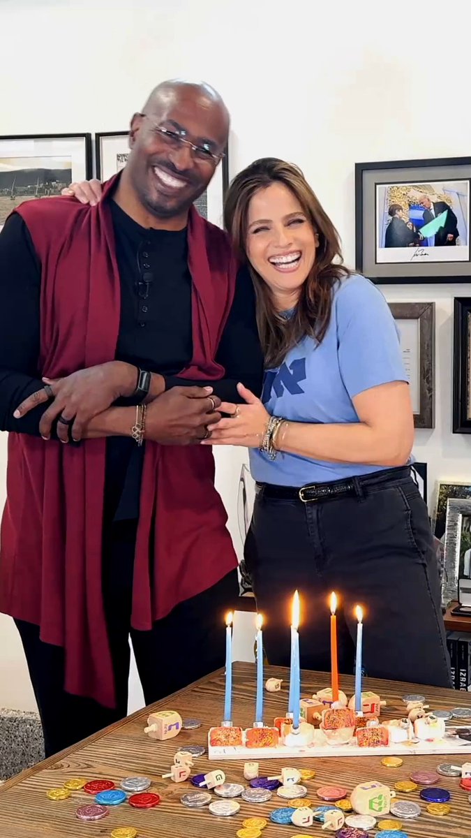 Join Van Jones and me in lighting candles for the fifth night of Hanukkah. 🕎 #BringOnTheLight