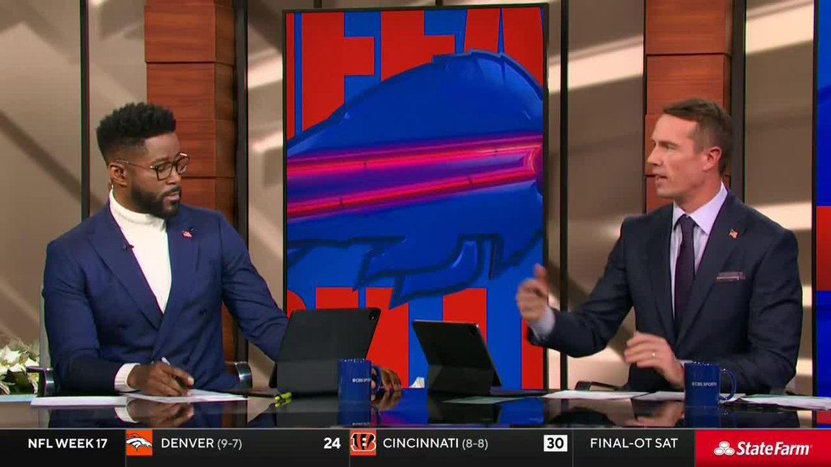 "It's a Co-MVP... it's gotta be." Bill Cowher and Matt Ryan agree that Josh Allen and Lamar Jackson should share the award 👀 🏆