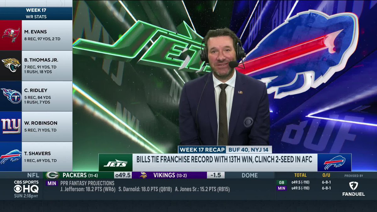 "It's really close, I mean honestly it's a coin flip in a lot of ways." Tony Romo on the MVP race between Josh Allen and Lamar Jackson.