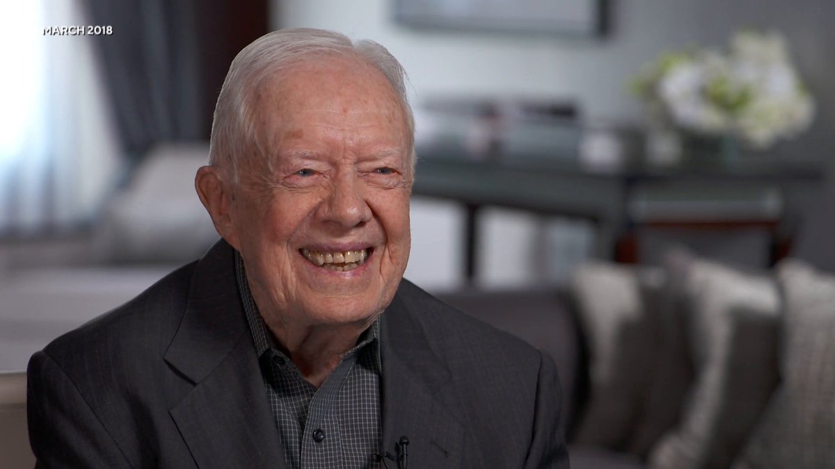 Here’s what former President Jimmy Carter told Norah O'Donnell 🇺🇸 in 2018 about how he wants to be remembered. Carter died on Sunday at the age of 100.