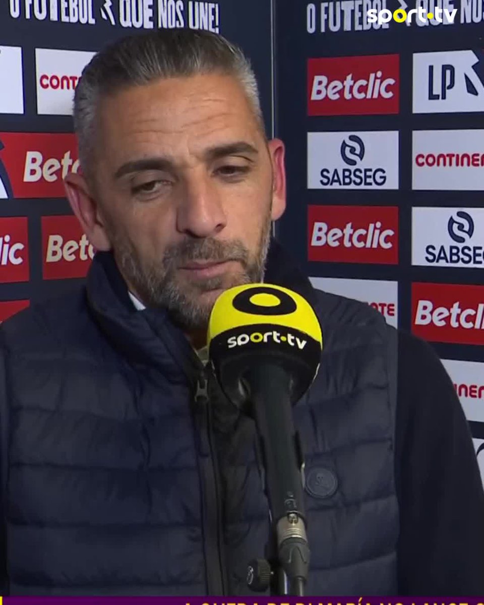 Rui Borges diz que o jogo em casa do Vitória vai ser mais difícil que a receção ao Benfica 👀