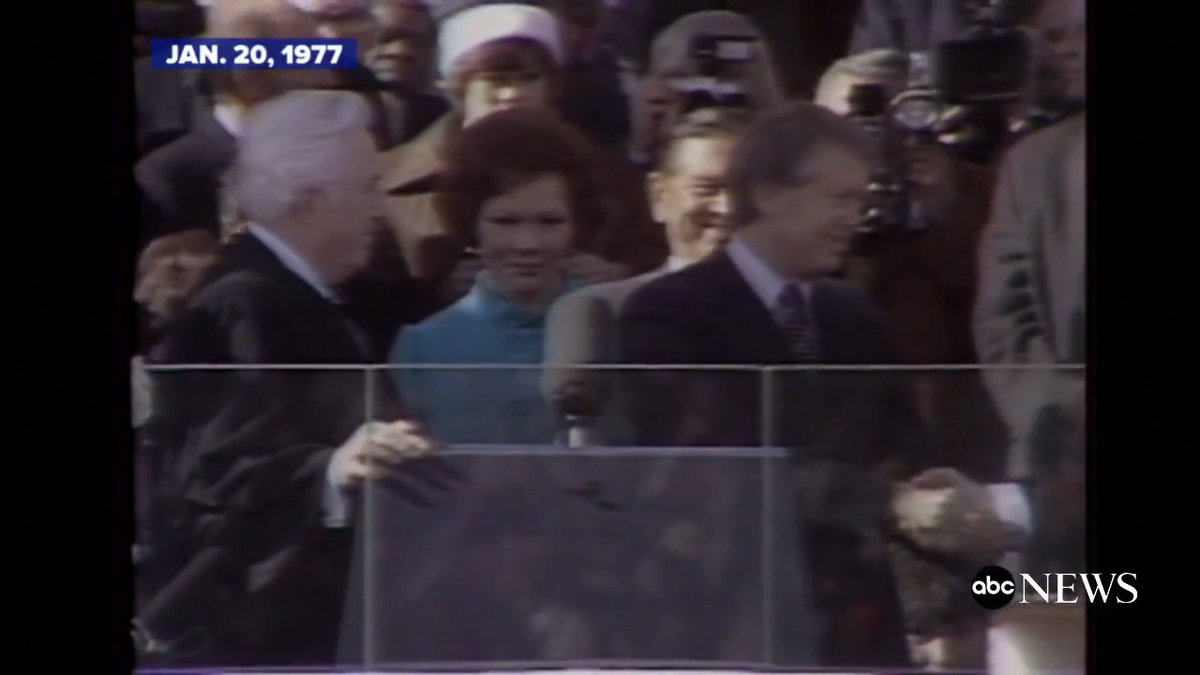 From the ABC News News Archives: On Jan. 20, 1977, Jimmy Carter sworn in as the 39th president of the United States. Read more about Carter's life and legacy: