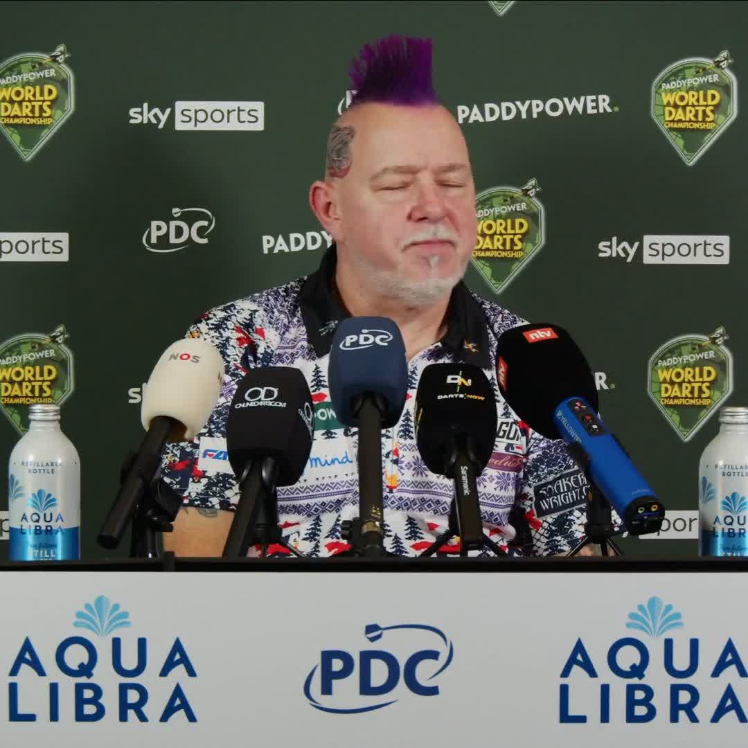 🗣️ "I don't think any other player would have got close to Luke over a longer distance." Hear the thoughts of Peter Wright, fresh from his magnificent 4-1 victory over reigning champion Luke Humphries... #WCDarts