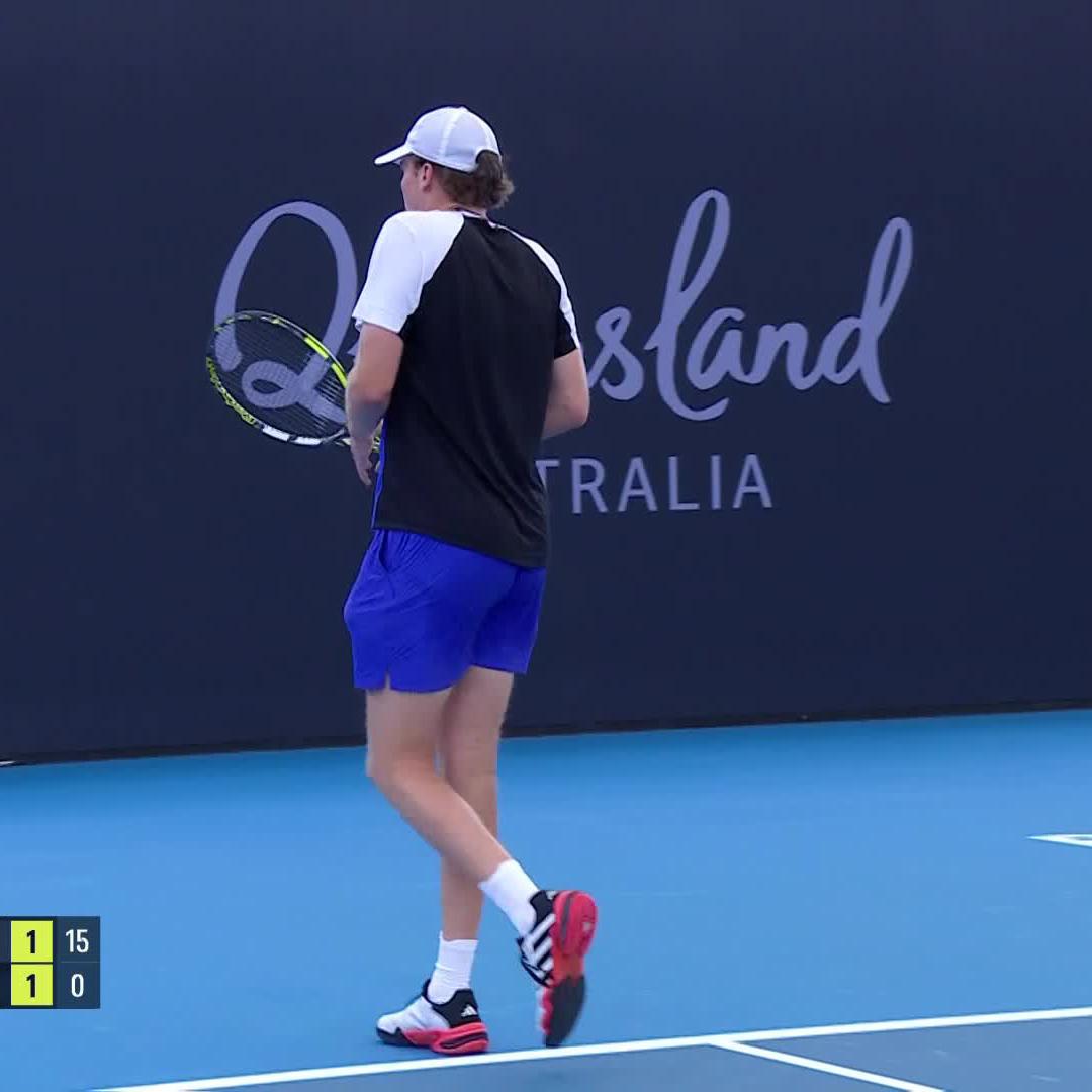 Speed and skill 😍 Michelsen producing the goods in Brisbane 💪 #BrisbaneInternational