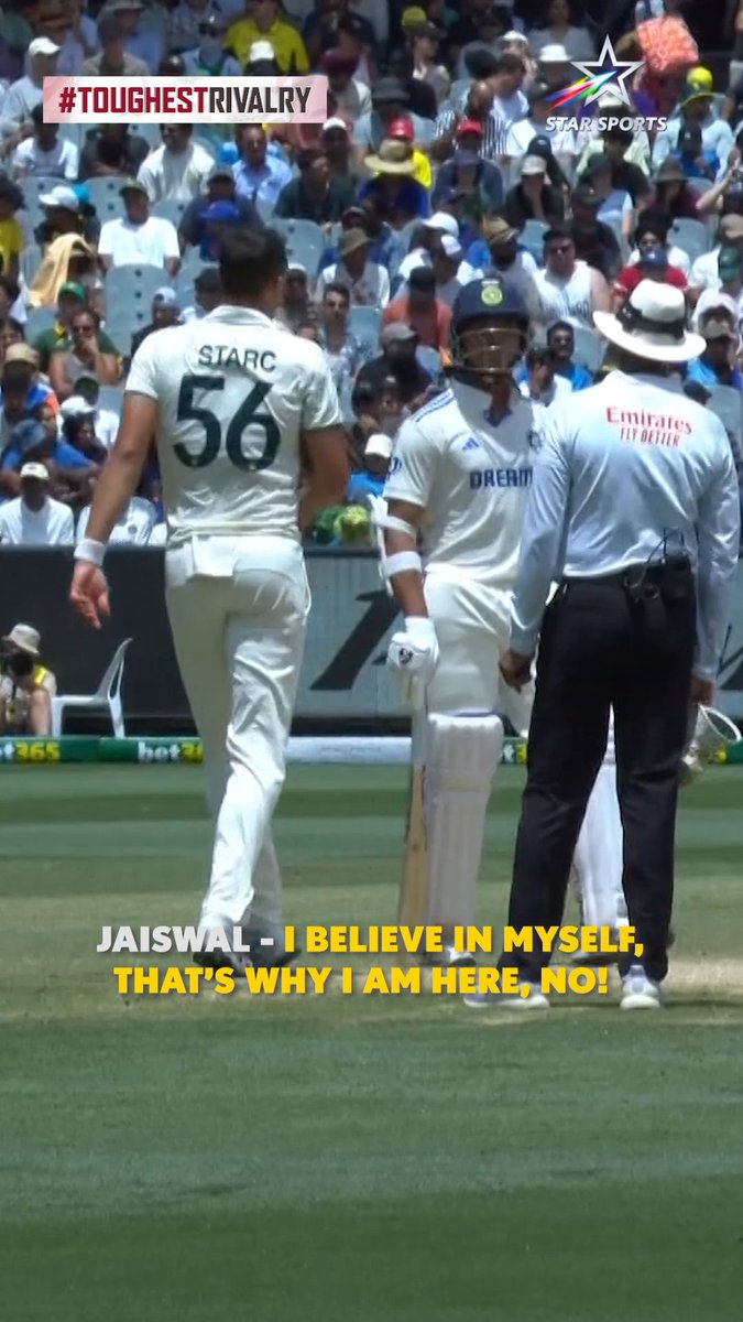Jaiswal to Starc: "I believe in myself" 🔥🔥