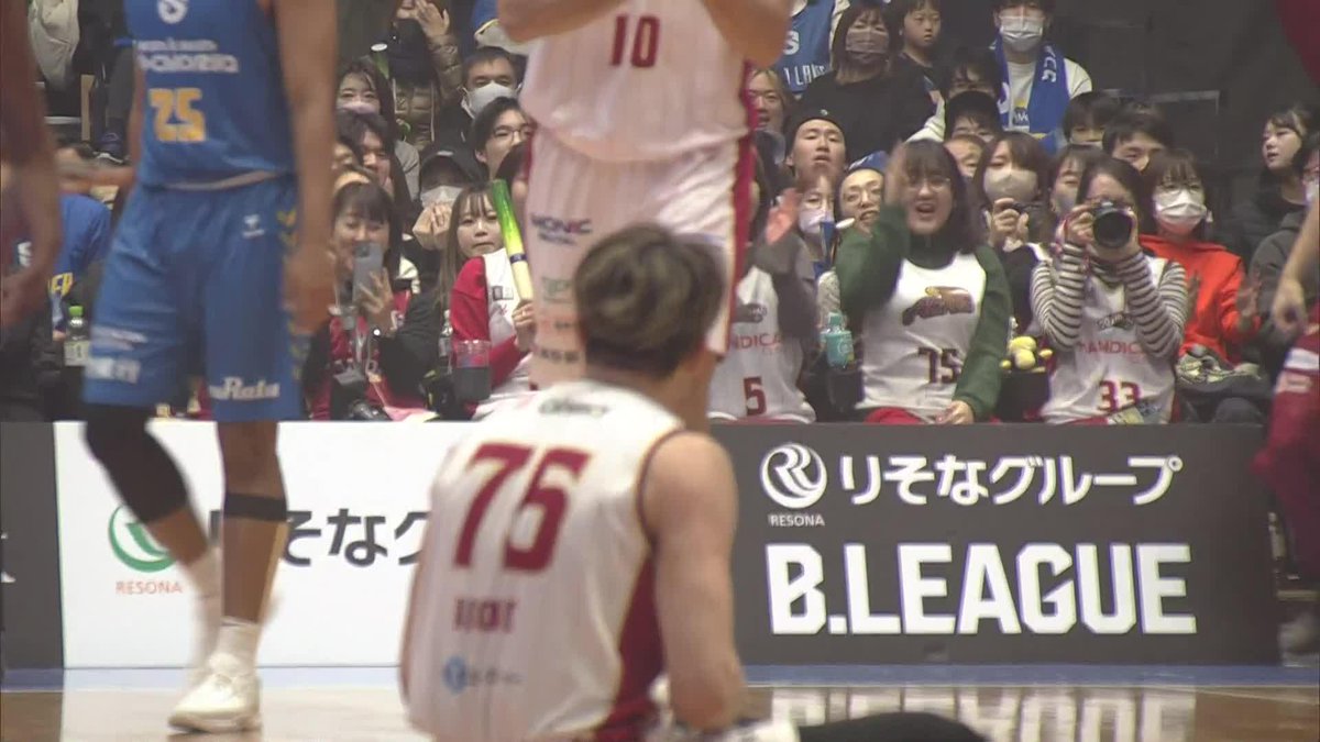 越谷のストレッチ4が躍動💥 #75 井上のバスカンスリー！ 井上 宗一郎 Soichiro Inoue 越谷アルファーズ 📡バスケットLIVEで生配信中 #Bリーグ #りそなグループ