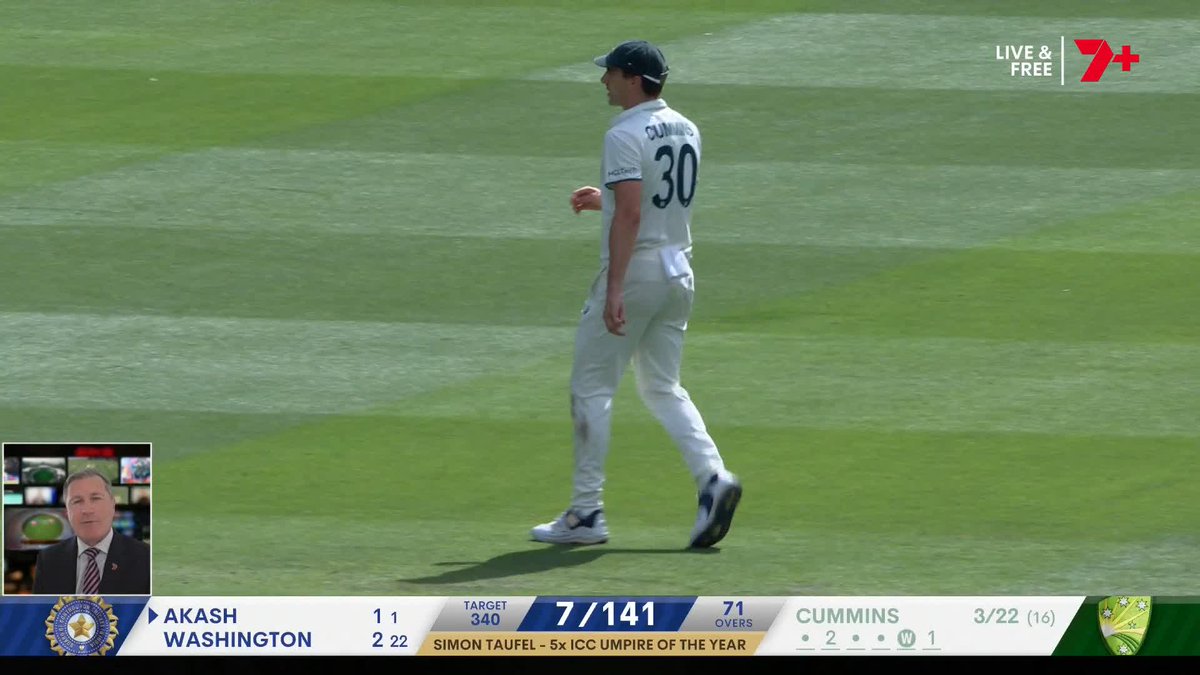 "In my view, that decision was out. The third umpire did make the correct decision in the end." - Simon Taufel on the process in using DRS, and why he believes the right decision was made #AUSvIND