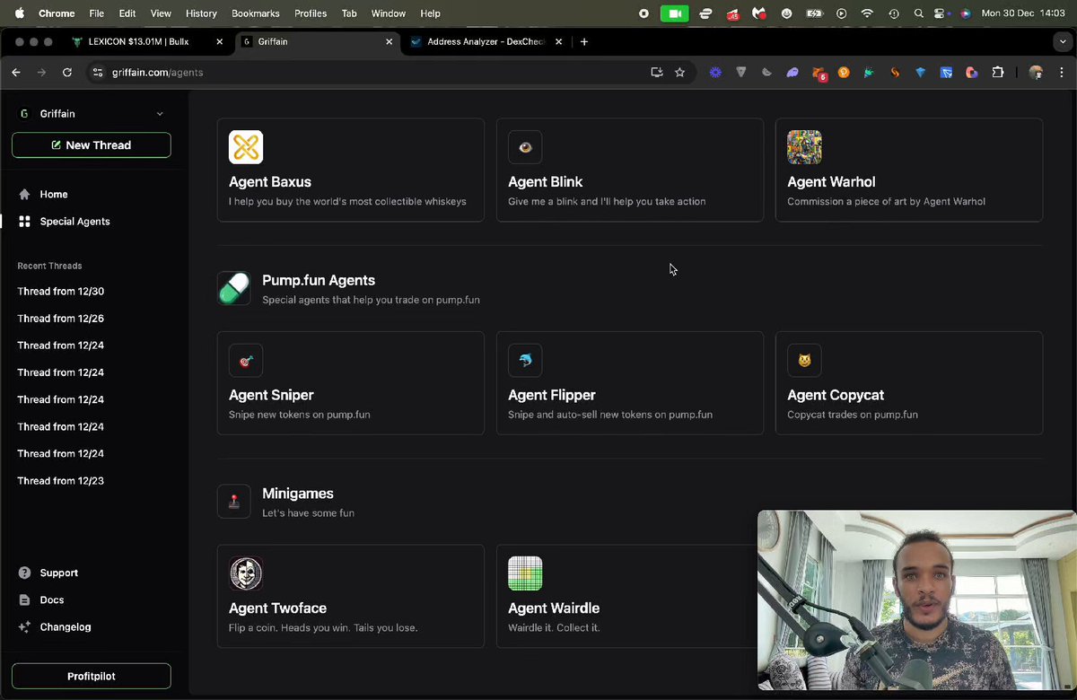 How I Copytrade Wallets With griffain
