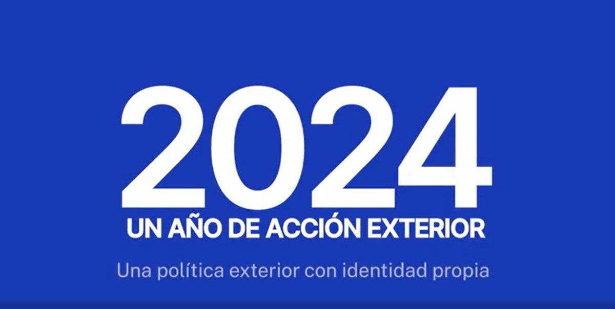 Compartimos vídeo-resumen del 2024, un año de desafíos globales. Continuamos trabajando por la paz y la solución de los dos Estados en Oriente Medio, el apoyo a Ucrania, nuestros lazos europeos e iberoamericanos, la cooperación y el bienestar de los españoles en el mundo.