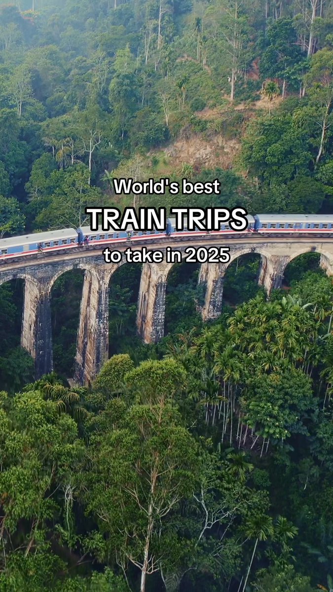 BEST TRAIN TRIPS IN THE WORLD 🚂 Now's the time to experience the ✨magic✨ of slow travel, watching gorgeous views zoom past your window.