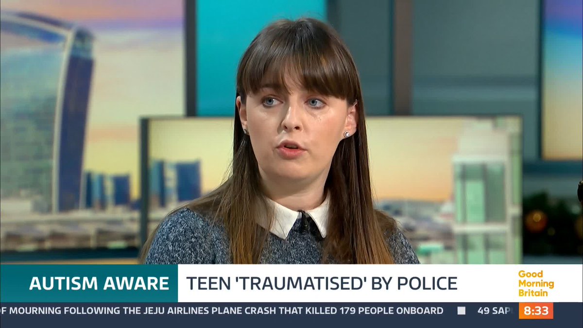 Eileen Mitchell describes the moment her non-verbal autistic sister Katie was dragged out of a store by police after attempting to buy a £2 DVD. The ordeal the family says has left her 'traumatised'.