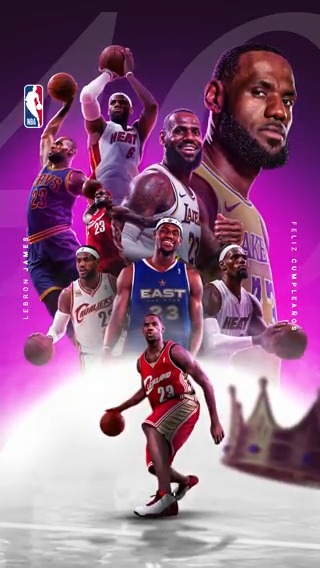 ¡Felices 40 para el Rey LeBron! 👑🥳