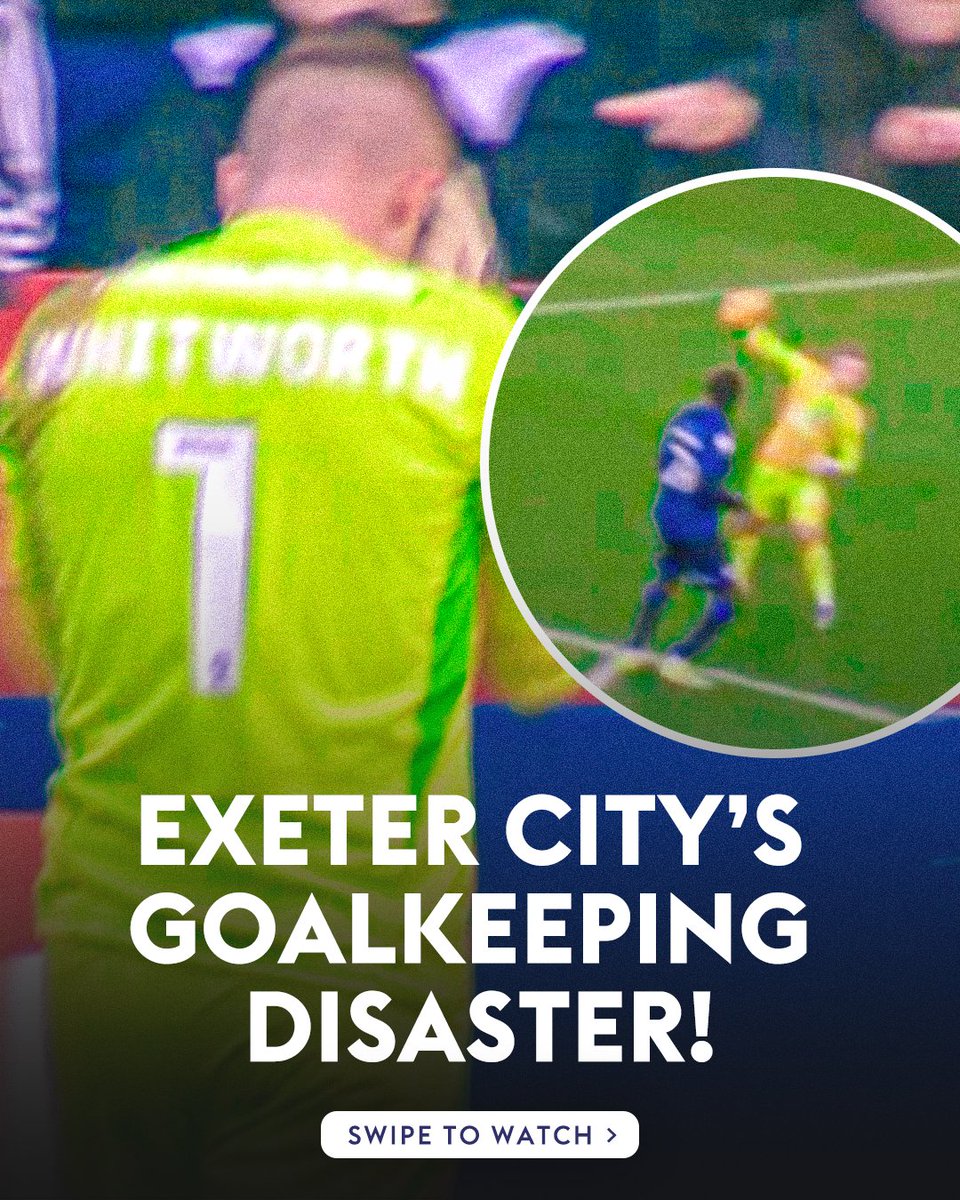 Crawley Town striker Tola Showunmi couldn't believe his luck when Exeter City's goalkeeper threw him the ball to set up an easy goal 😨