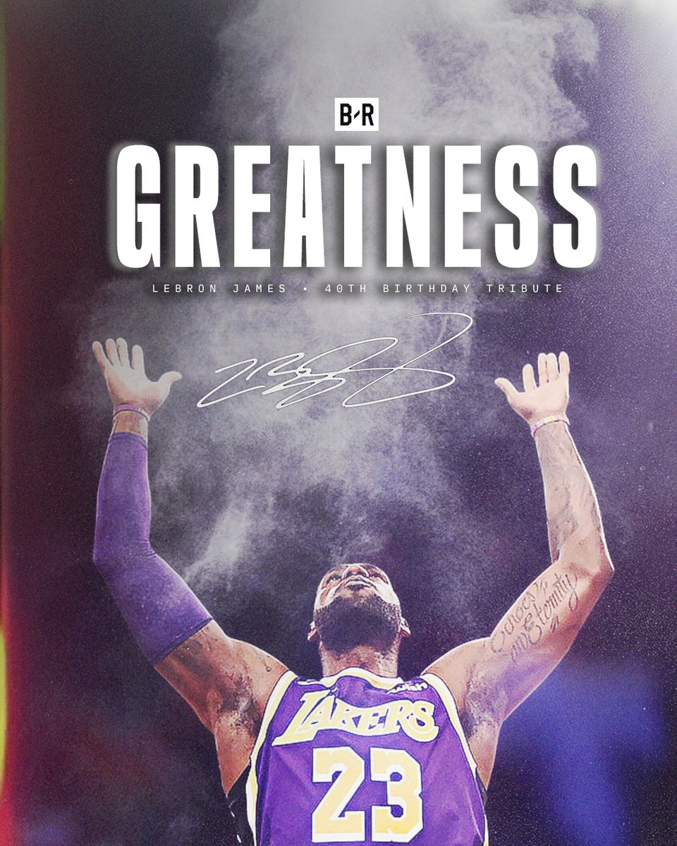 Nobody in basketball's been this great, for this long. Happy 40th birthday to LeBron James 👑