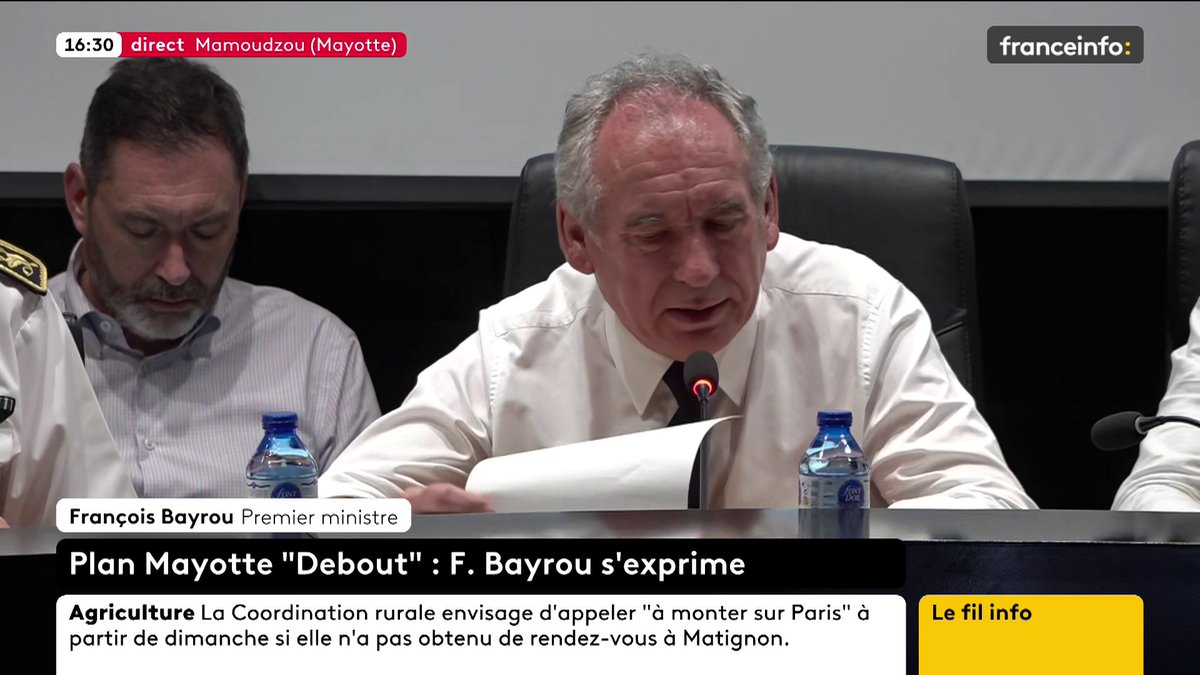 🔴DIRECT - 🗣️ "Nous allons déployer 200 Starlinks pour assurer les télécommunications en urgence" à Mayotte, annonce le Premier ministre en direct de Mamoudzou. #franceinfo #canal27