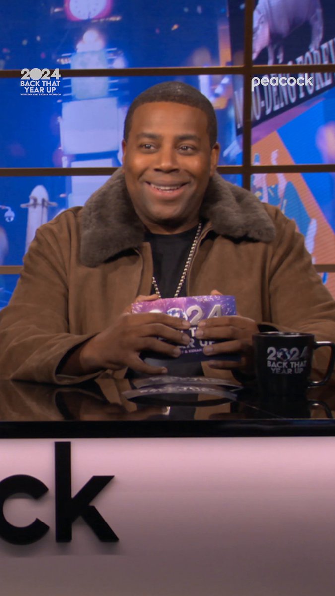 Just trying to help you be better in 2025 😏 #2024BackThatYearUp with Kevin Hart and Kenan Thompson is streaming now on Peacock.