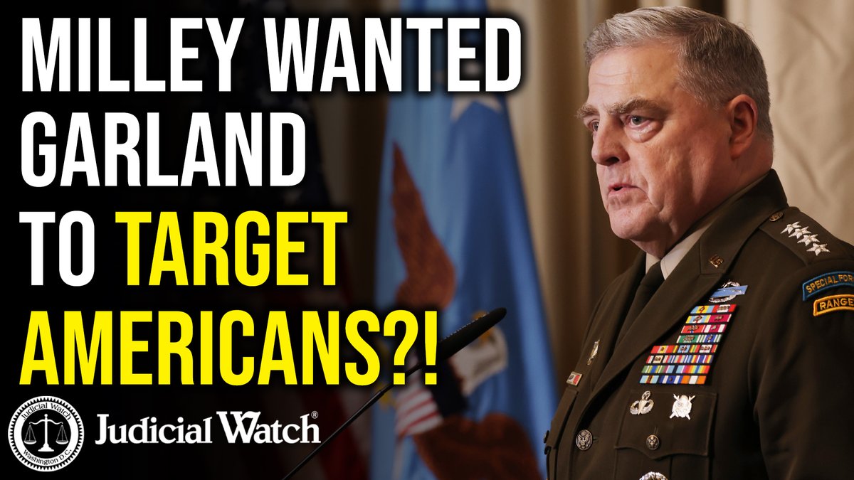 General Milley conspired with Garland to target Donald J. Trump and his supporters.