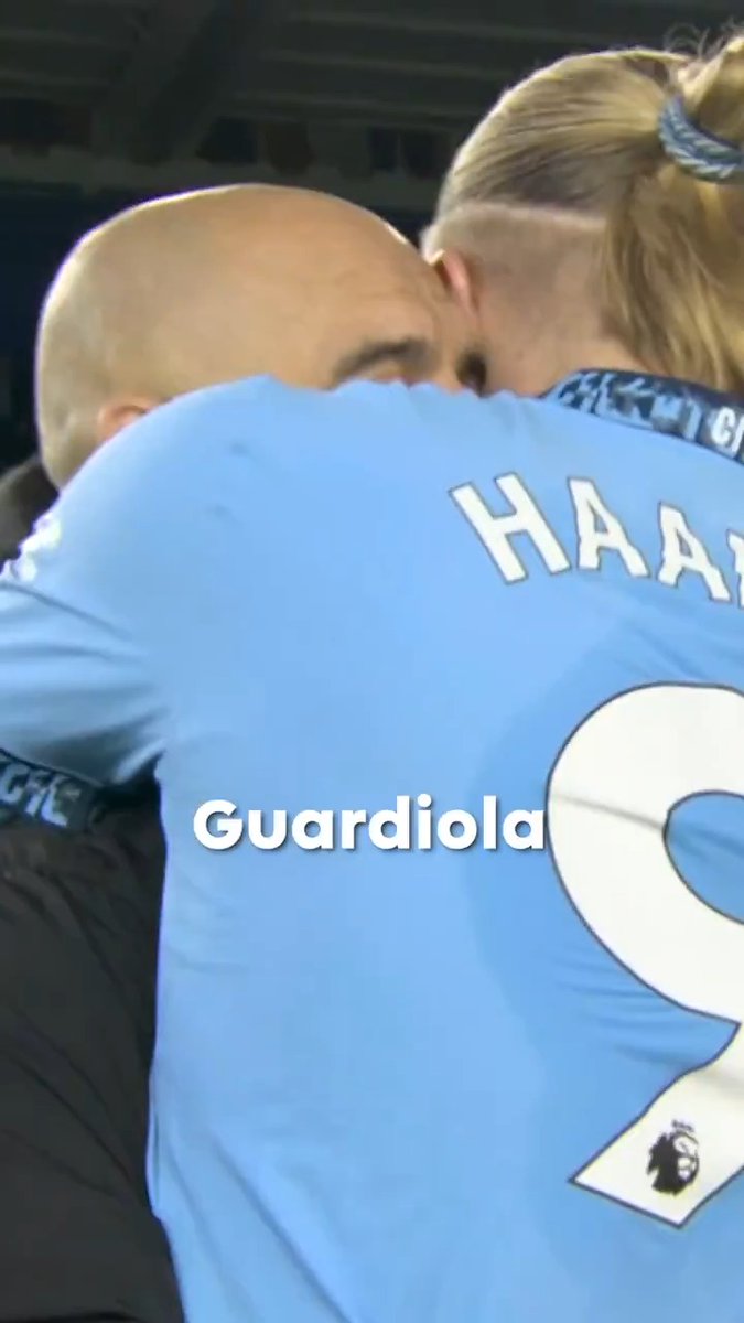 Erling Haaland really made Pep Guardiola go take in praise from the Man City fans. 😂