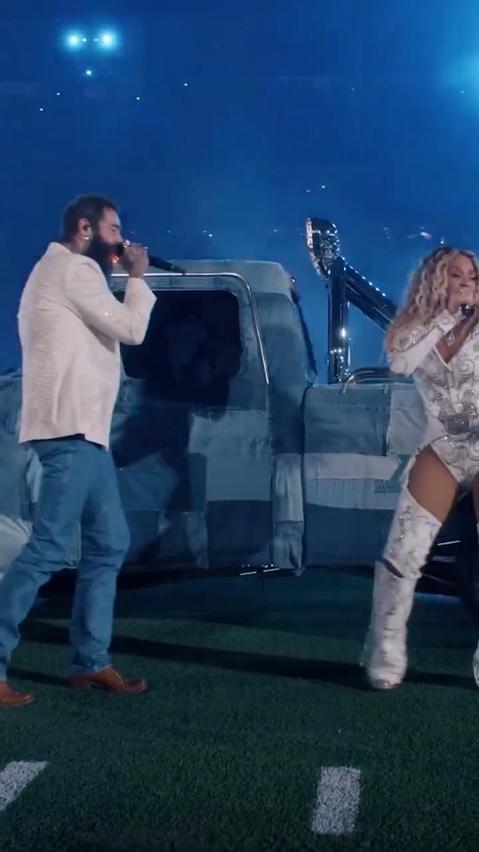 still can’t get over the Beyonce x Posty duet ❤️ #BeyonceBowl Netflix BEYONCÉ Post Malone