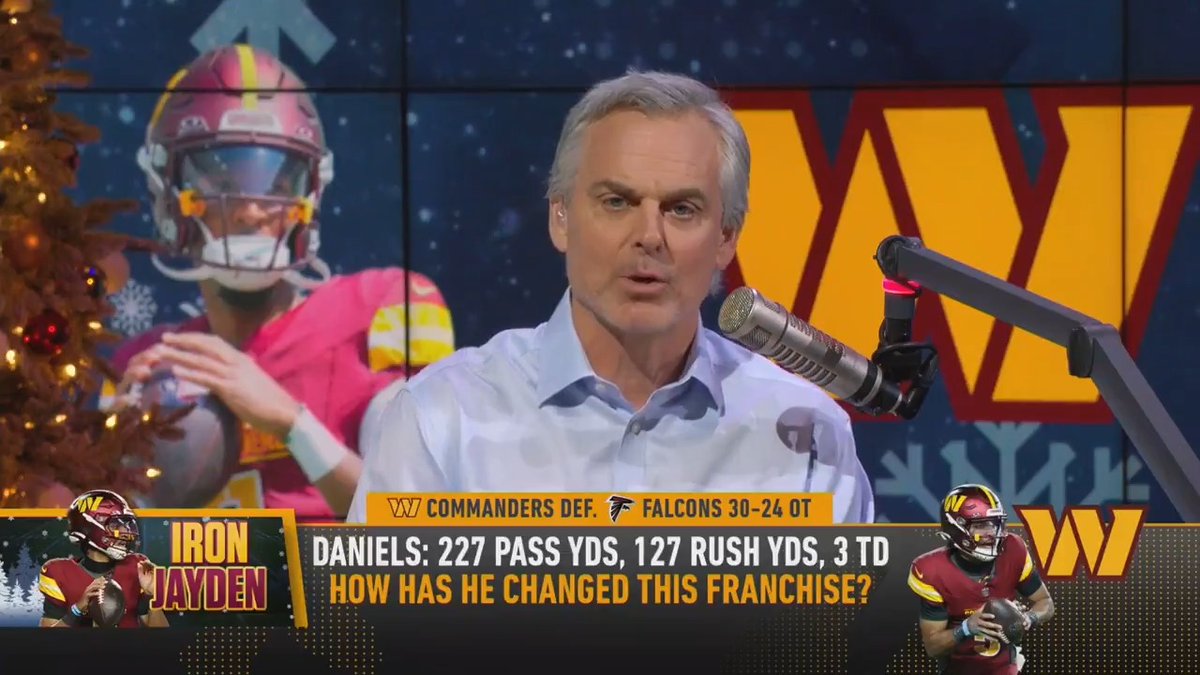 "Nobody has delivered in the DC area on this level of promise in years. This is a candidate we can get behind. We're all in on Jayden Daniels." — @ColinCowherd