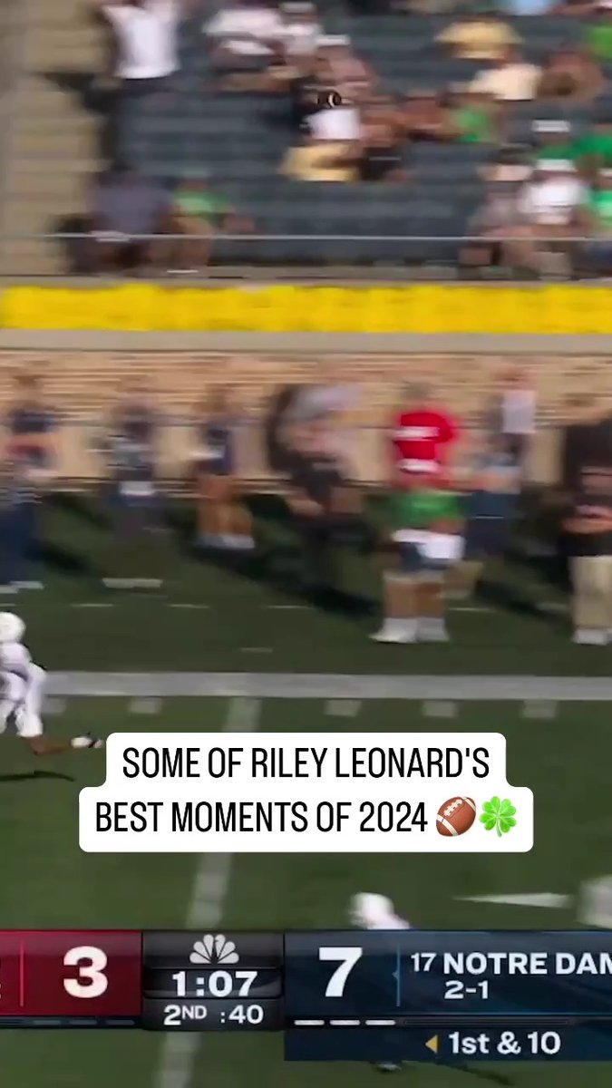 Riley Leonard and the Irish will look to stay hot against Georgia. 🍀