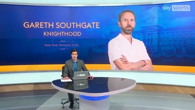 BREAKING: Gareth Southgate has been awarded a knighthood in His Majesty The King's New Year 2025 Honours list 🏴󠁧󠁢󠁥󠁮󠁧󠁿