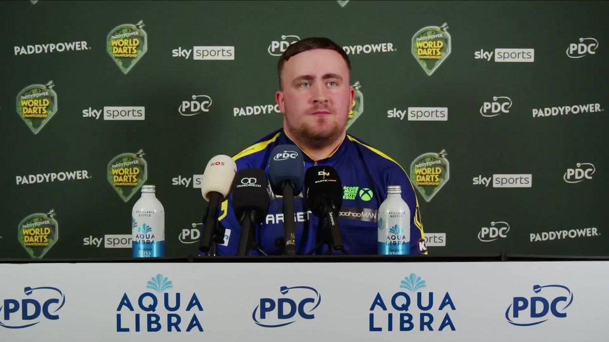 🗣️ "May the best man win on the day!" Luke Littler previews his last eight tussle against Nathan Aspinall, after overcoming Ryan Joyce in a seven-set epic at Ally Pally! #WCDarts