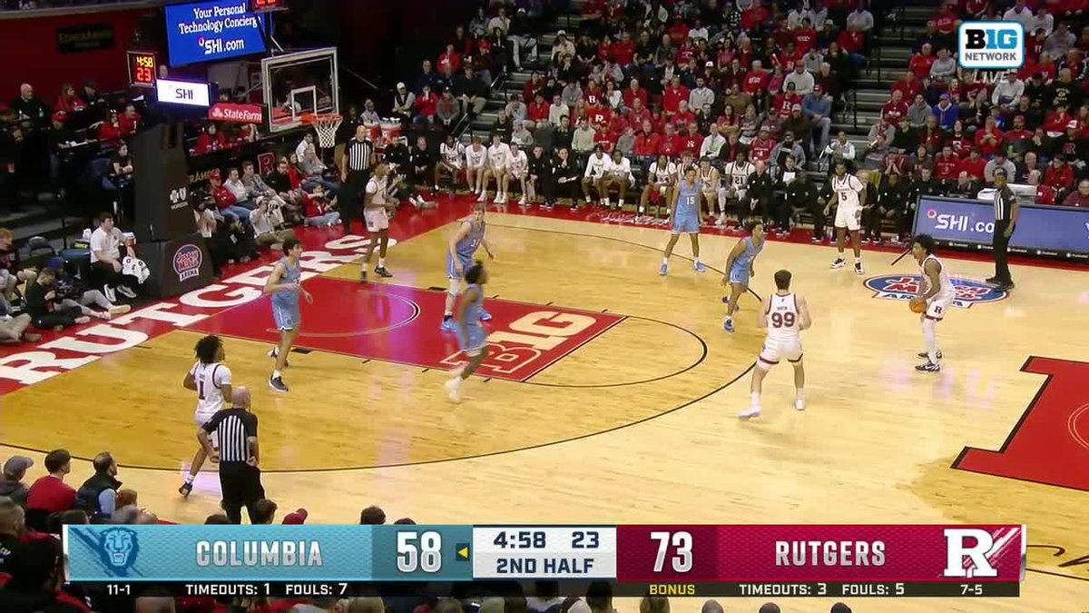 Dylan Harper just recorded Rutgers Men’s Basketball 🏀's first triple-double in 42 years 🤯 #B1GMBBall on BTN 📺