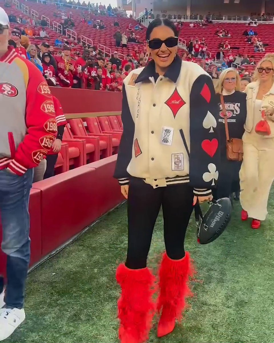 Claire Kittle is in the building for the last 49ers home game of the season‼️ #DETvsSF | 8:15 PM ET | ESPN/ABC/ESPN+ 📺