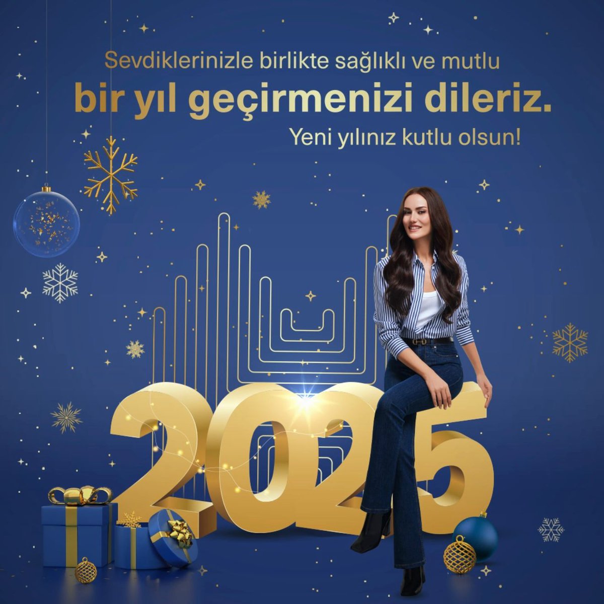 Halkbank ailesi olarak, yüzünüzde gülümsemenin hiç eksik olmadığı, sağlık ve huzur dolu bir yıl geçirmenizi dileriz. Hoş geldin 2025! 🎉