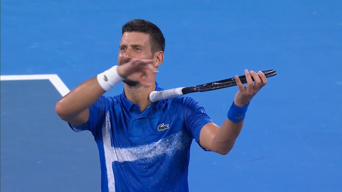 Novak Djokovic gets his ATP singles campaign underway with a 6-3 6-3 win over Rinky Hijikata in Brisbane 💪