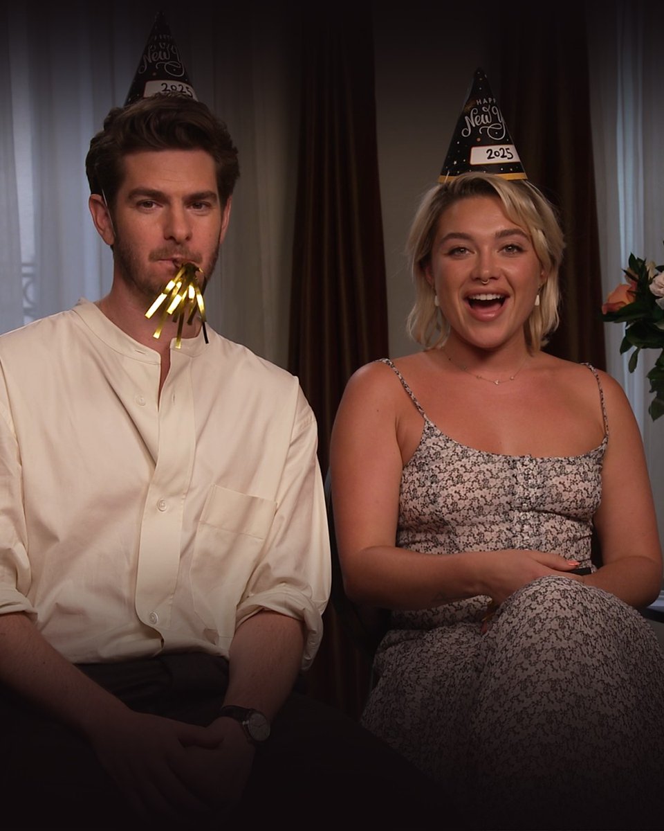 A very special New Year's message from Andrew and Florence, to you. Watch #WeLiveInTime - in UK cinemas TOMORROW!