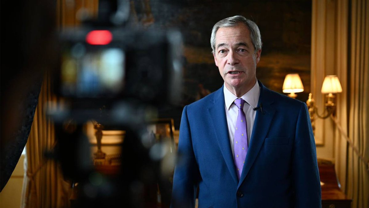 Reform UK Leader Nigel Farage delivers his New Year message.