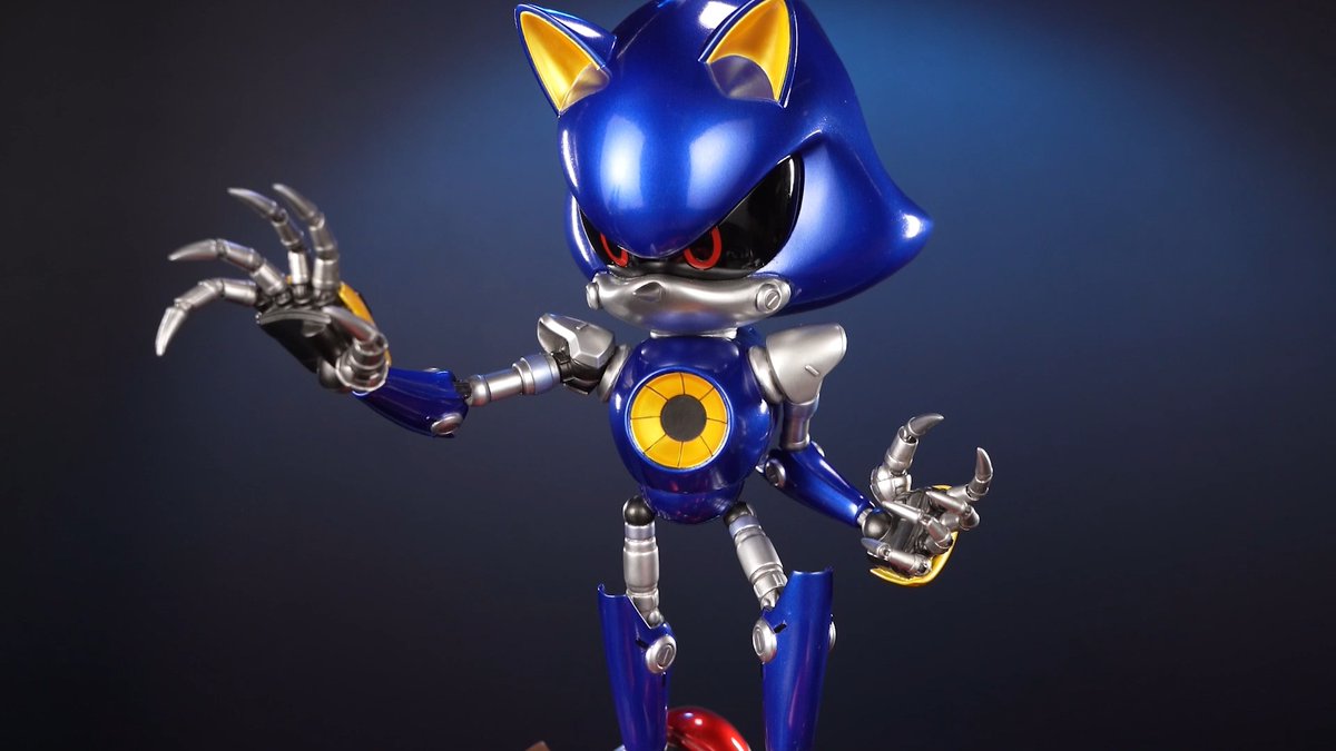 METAL SONIC PRE-ORDERS OPEN IN 7 DAYS! This statue replicates every detail of Metal Sonic's design, from his sleek blue metallic exterior to the yellow circular chest depression. The base represents the roller coaster track during the boss battle from Sonic the Hedgehog 4: Episode II with a warning sign for a bottomless pit, reminiscent of risky moments in Sonic games. Tune in the next few days as we reveal the Exclusive Edition piece by piece! Which game appearance of Metal Sonic do you like the most and why? Sign up here ( and get $10 off once pre-orders are open! Check out the F4F Official Collectors Club ( to stay in the loop for this and other releases from First 4 Figures! Pre-orders open on 7th January 2025. Pricing will be revealed on launch day. #SonicTheHedgehog #MetalSonic #Sonic #SEGA #Statue #VideoGame Sonic the Hedgehog SEGA