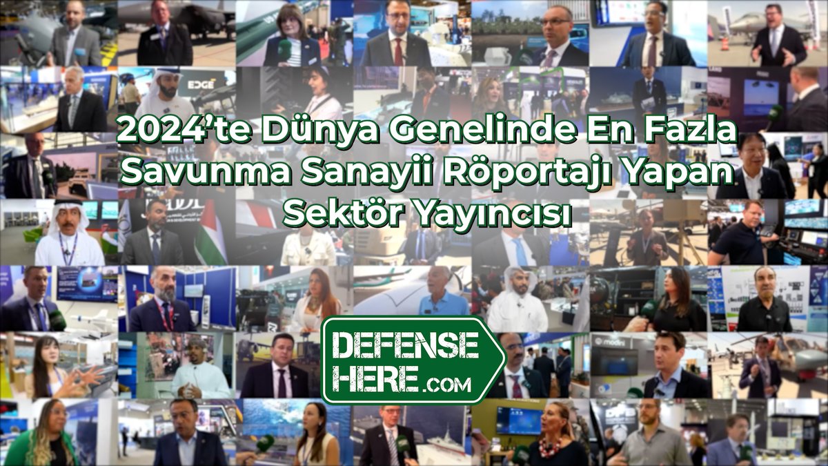 📌DefenseHere, 2024’te dünya genelinde en fazla savunma sanayii röportajı yapan sektör yayıncısı oldu. 📌DefenseHere, 2025 yılında yapacağı röportajlarla da firmaları takipçilerine ve hedef pazarlarına ulaştırmaya devam edecek. 🔗