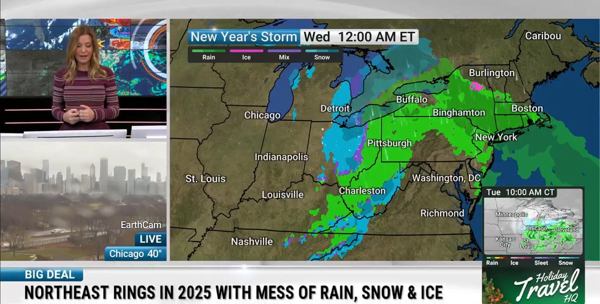 The Northeast will start the new year with a mess of rain, snow, and ice. Meteorologist Jen Carfagno has the details on what we’re tracking: