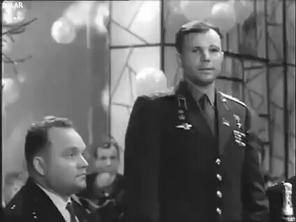 Тост на Голубом Огоньке Юрий Гагарин 1963