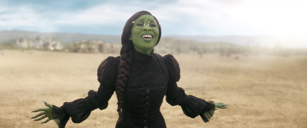 Elphaba moves like no one else. Own or rent Wicked to see behind the scenes footage about the making of moments like this. 🧹💚